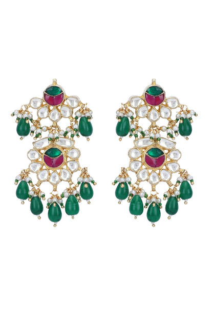Kundan Embellished Pendant Choker Set 