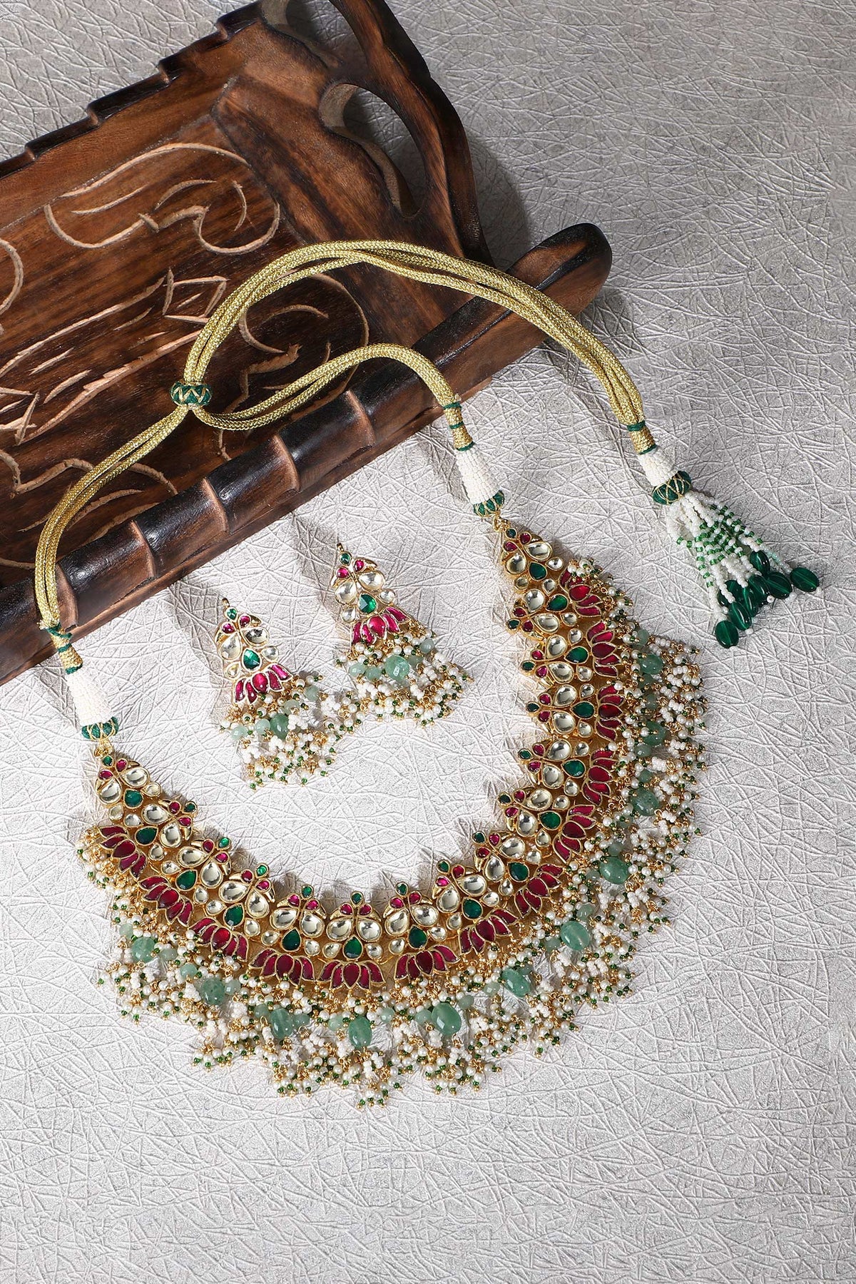 Stone Embellished Choker Set 
