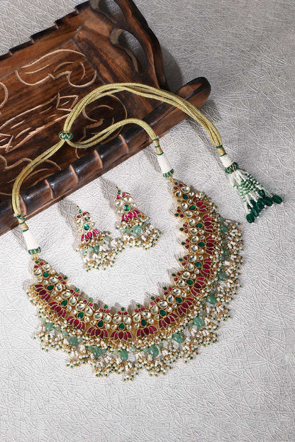 Stone Embellished Choker Set 