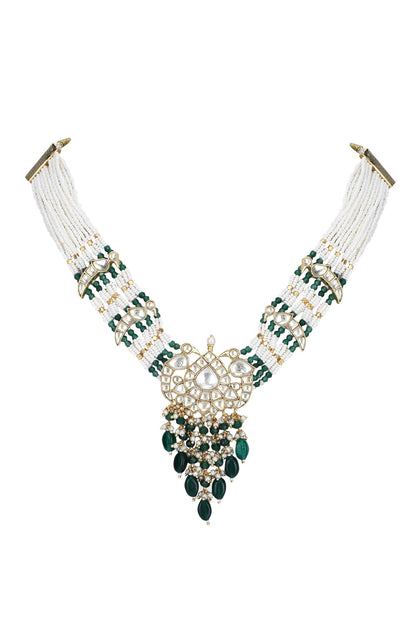 Kundan Embellished Pendant Choker Set 