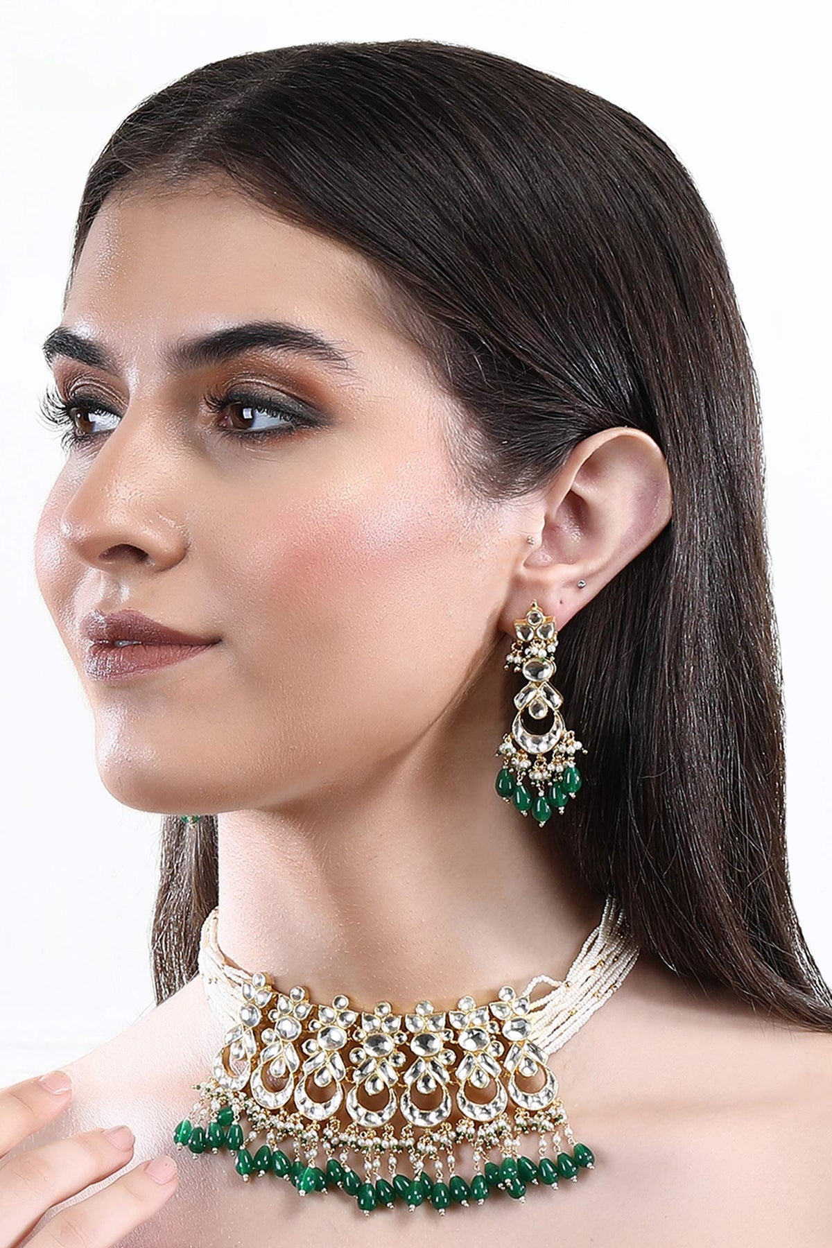 Half Crescent Shaped Choker Set 