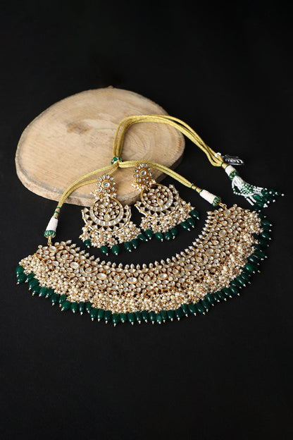 Kundan Studded Necklace Set 