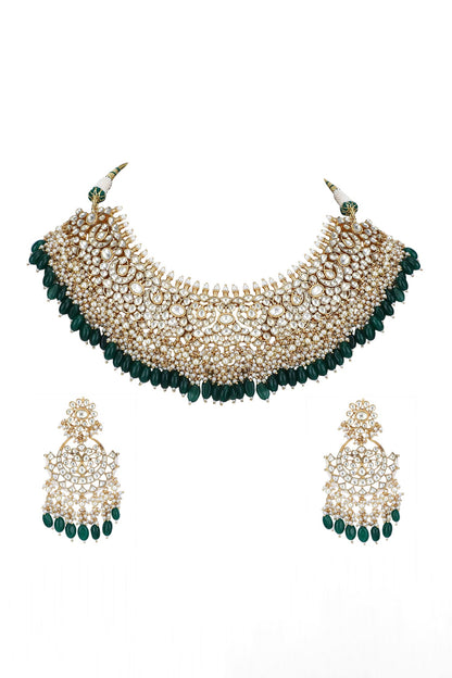 Kundan Studded Necklace Set 