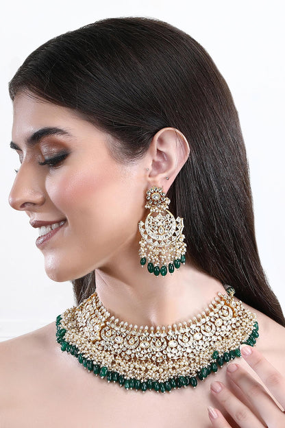 Kundan Studded Necklace Set 