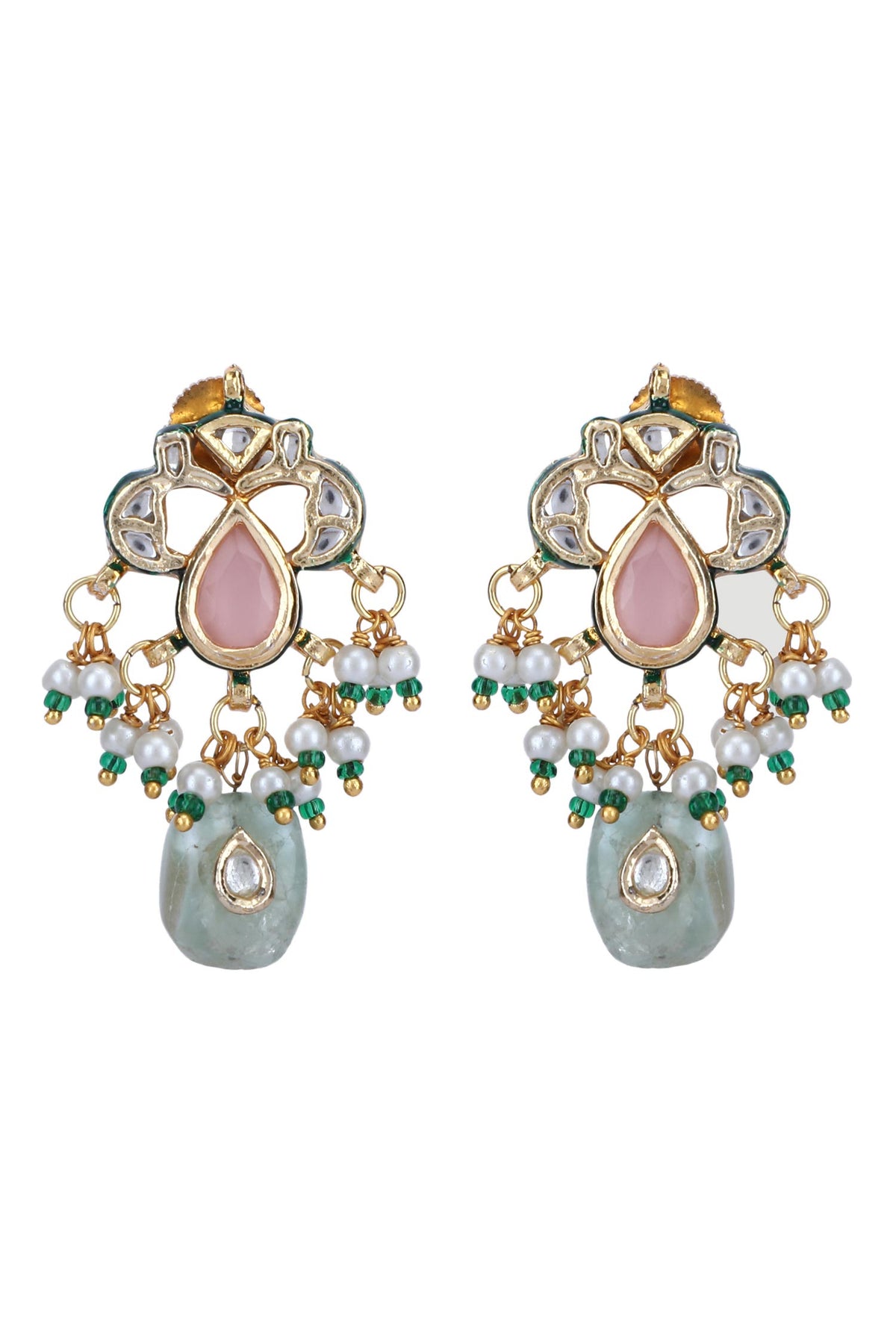 Navratna Stone Embellished Necklace Set 
