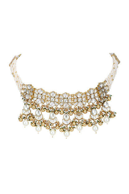 Floral Shaped Choker Set 