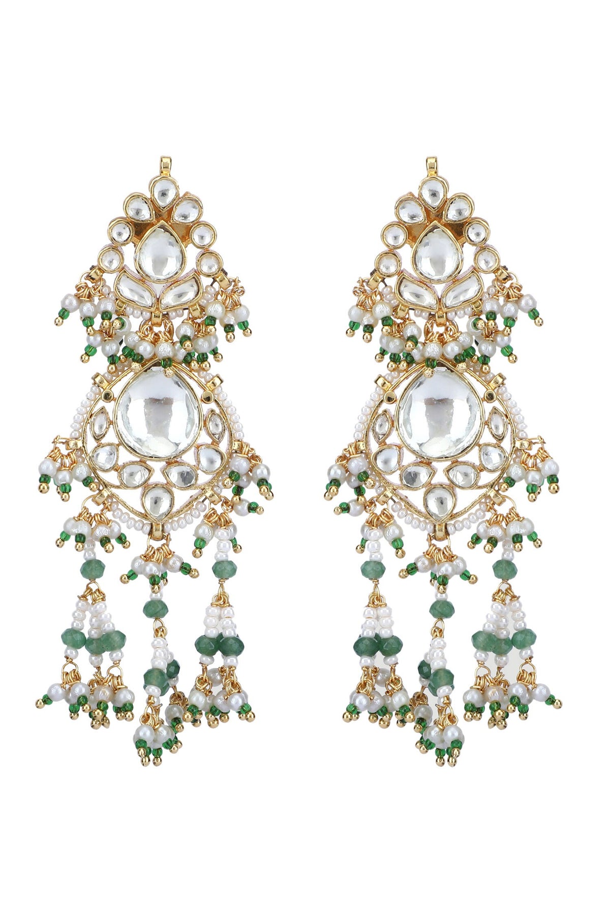Stone Embellished Pendant Necklace Set 