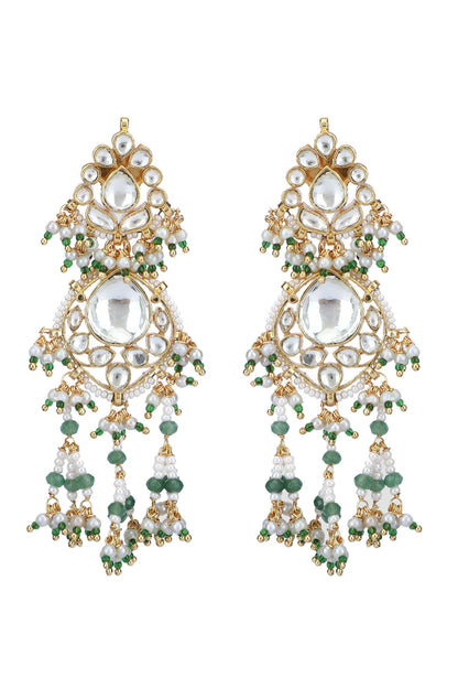 Stone Embellished Pendant Necklace Set 
