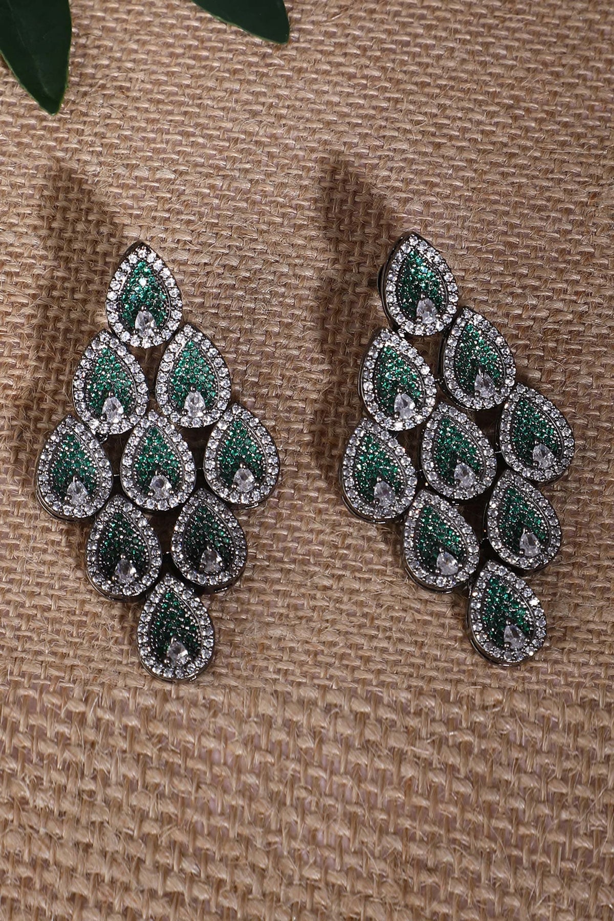 Zirconia Embellished Earrings 