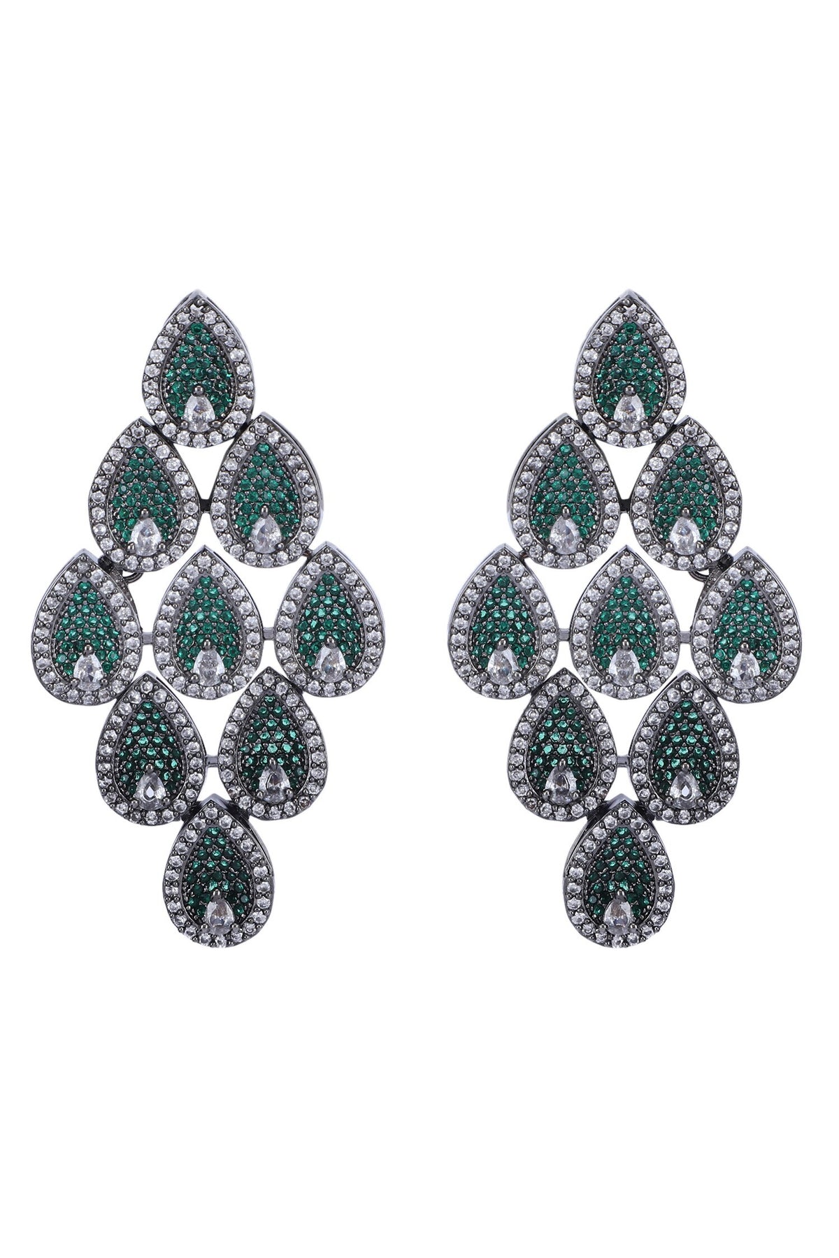 Zirconia Embellished Earrings 