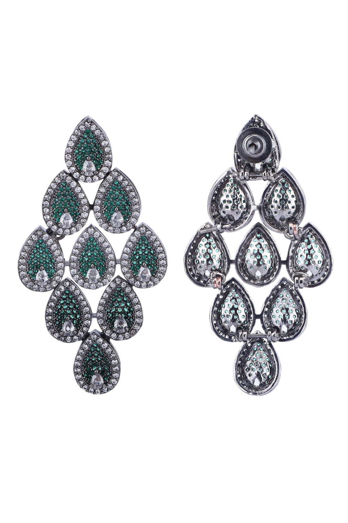 Zirconia Embellished Earrings 