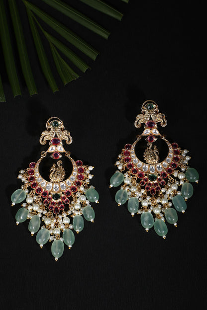 Peacock Carved Earrings 