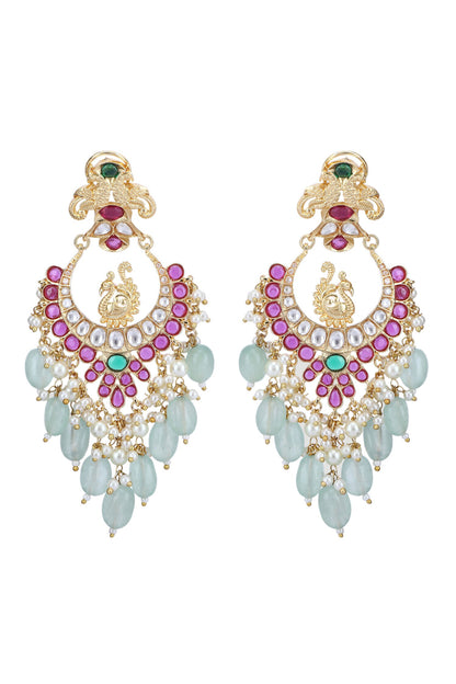 Peacock Carved Earrings 