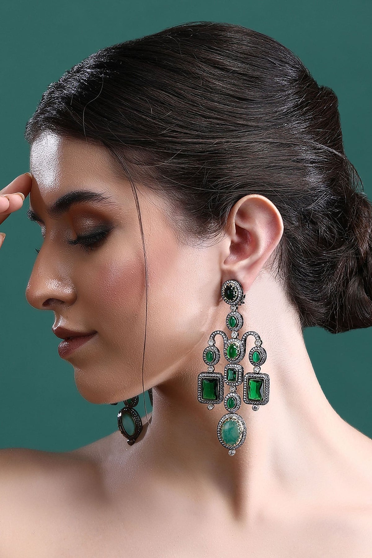 Zirconia Studded Earrings 