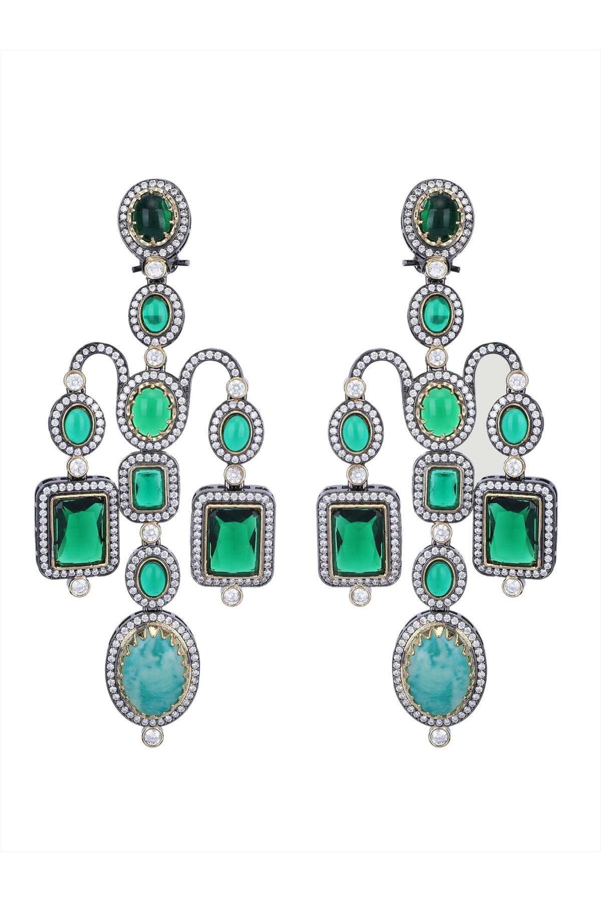 Zirconia Studded Earrings 