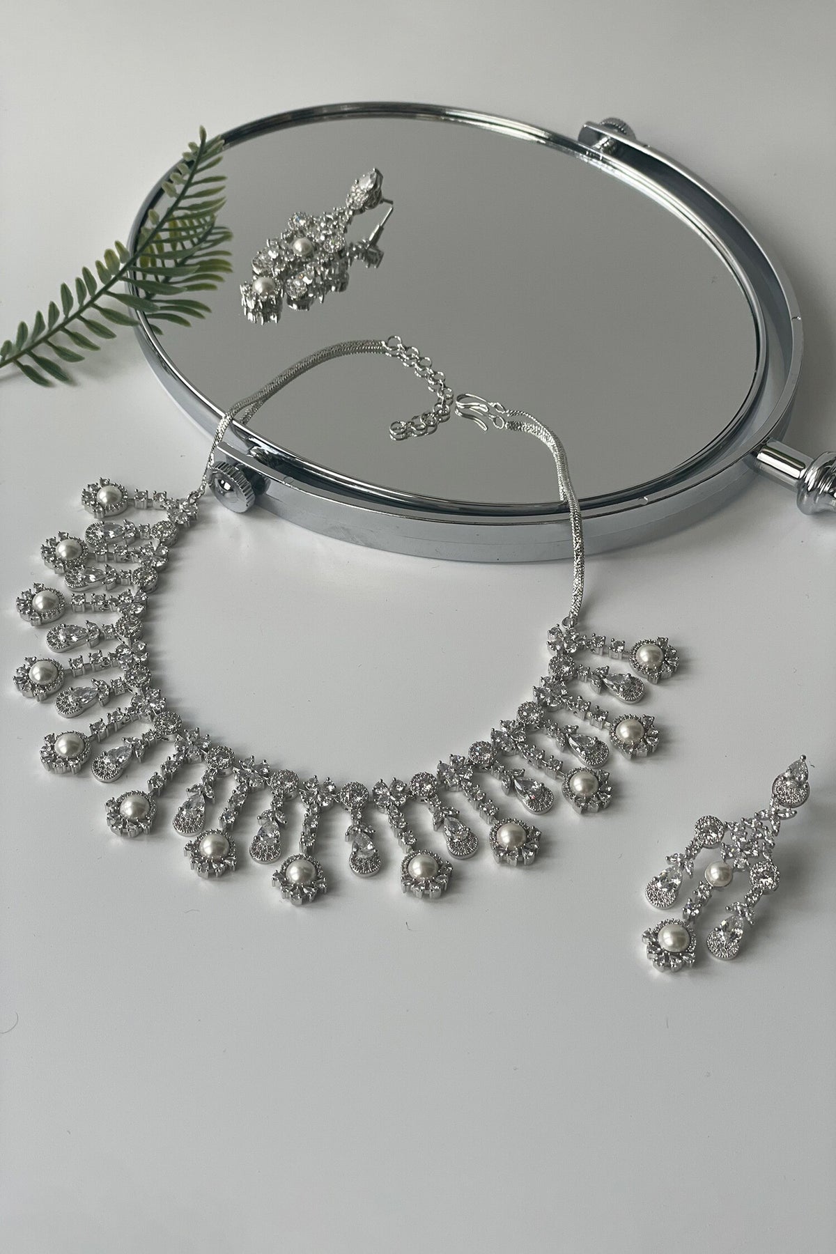 Pearl Drop Necklace Set 