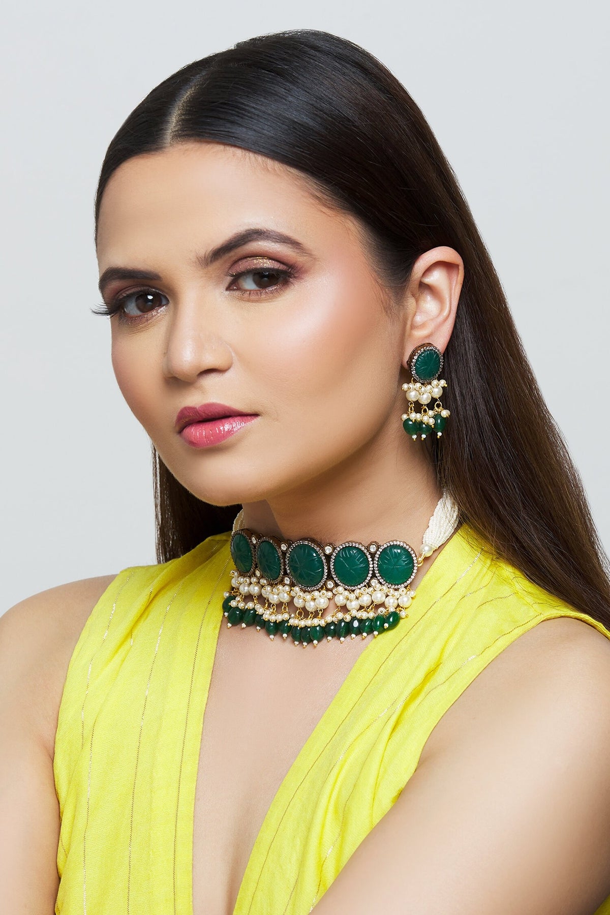 Stone Studded Choker Set 