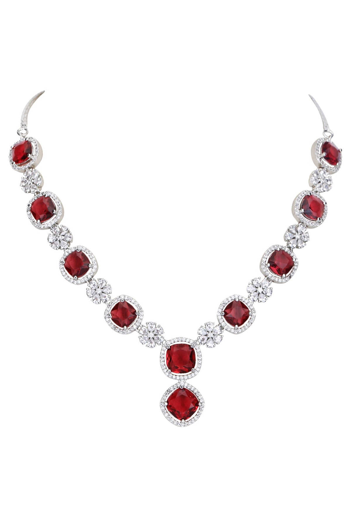 Zircon Embellished Necklace Set 