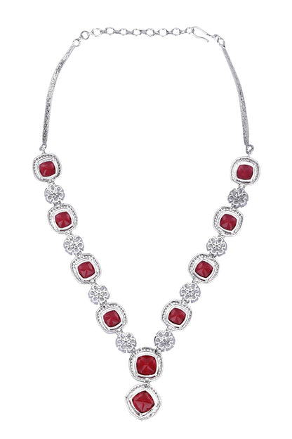 Zircon Embellished Necklace Set 