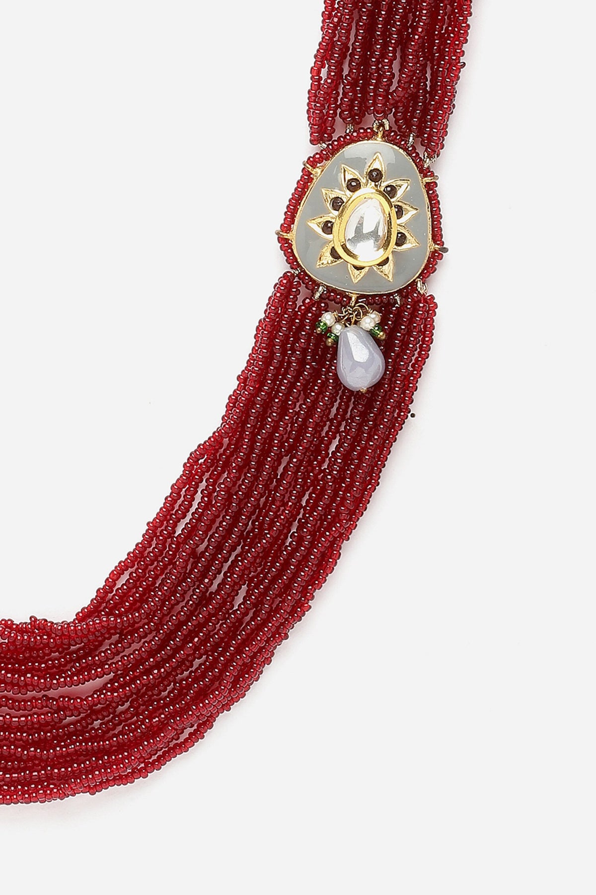 Natural Stone Work Long Necklace 
