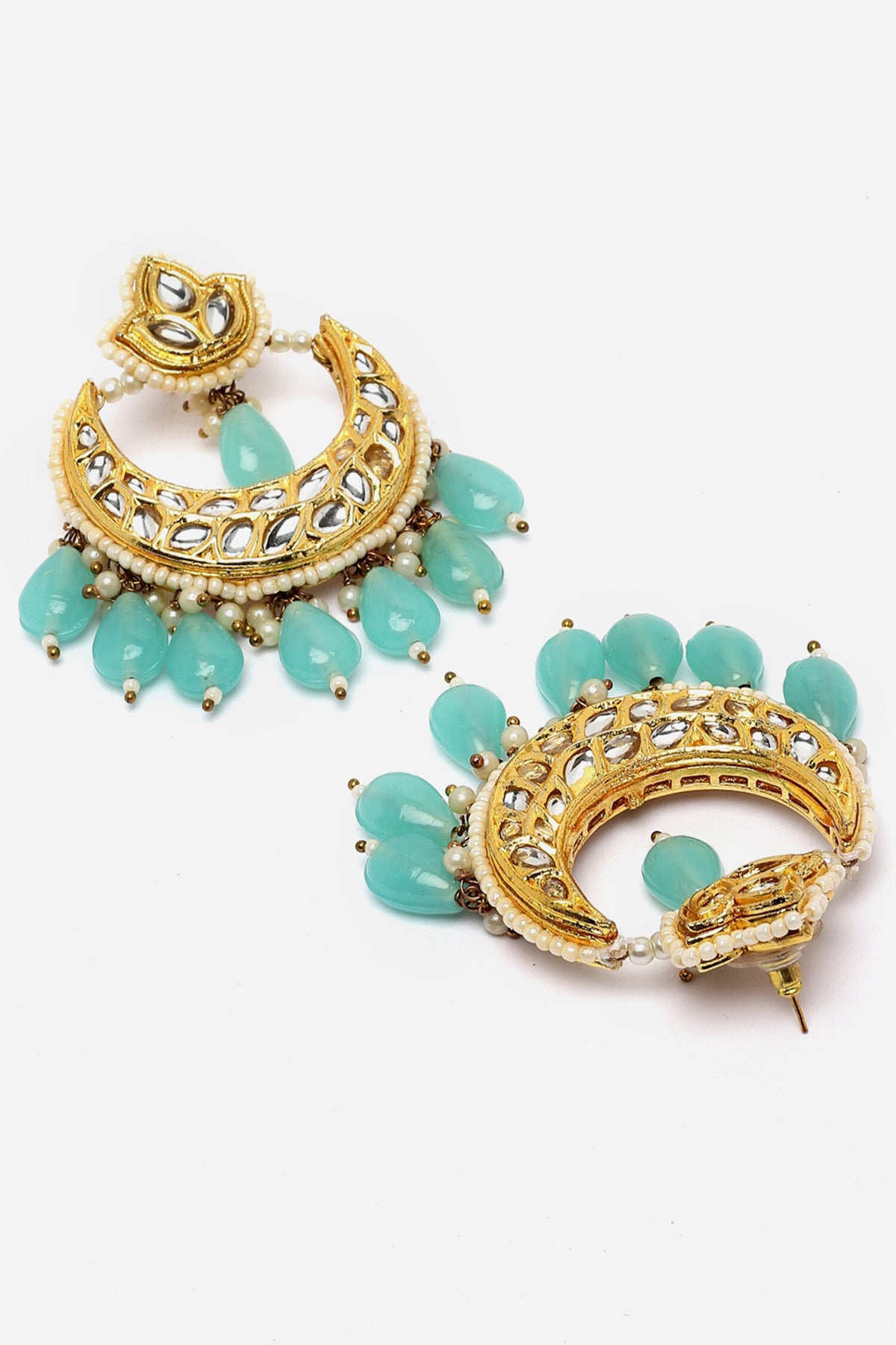 Kundan Embellished Chandbalis 
