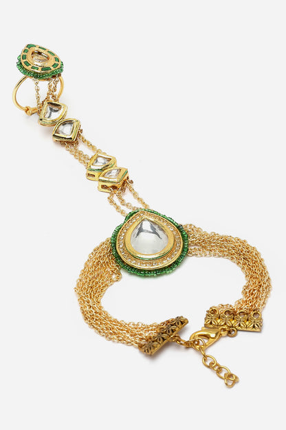 Kundan & Stone Embellished Haathphool 
