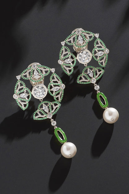 Semi Precious Gemstone Embellished Earrings 
