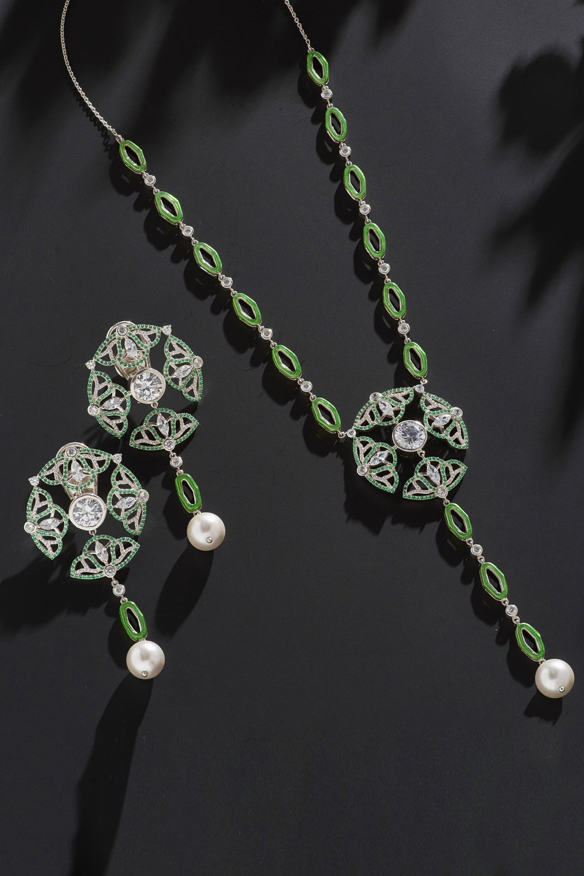 Semi Precious Gemstone Embellished Necklace 