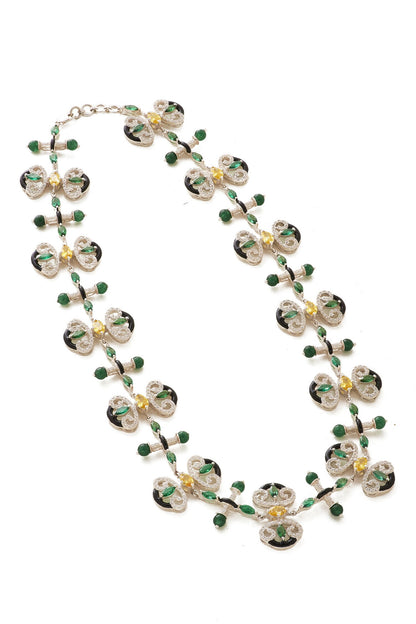 Mughal Motif Encrusted Necklace 