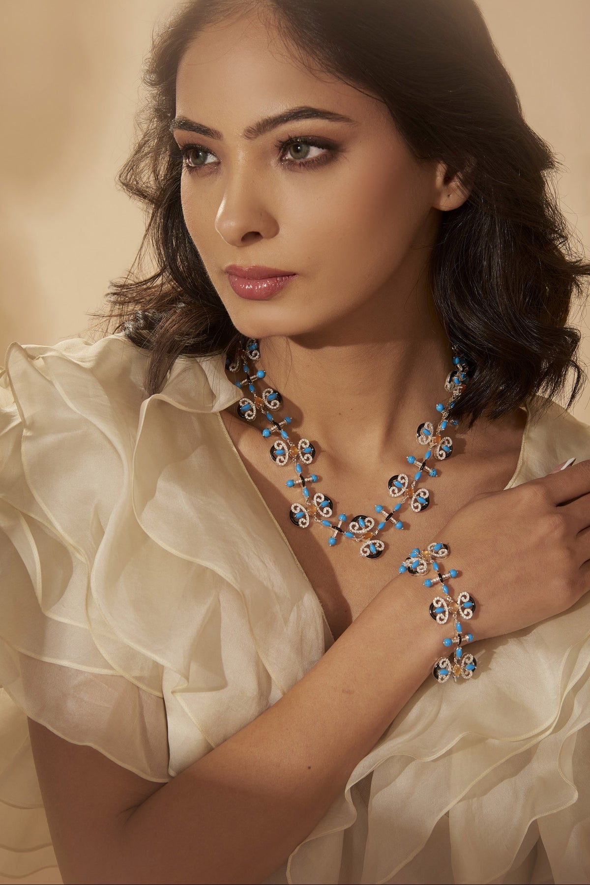 Mughal Motif Embellished Necklace 