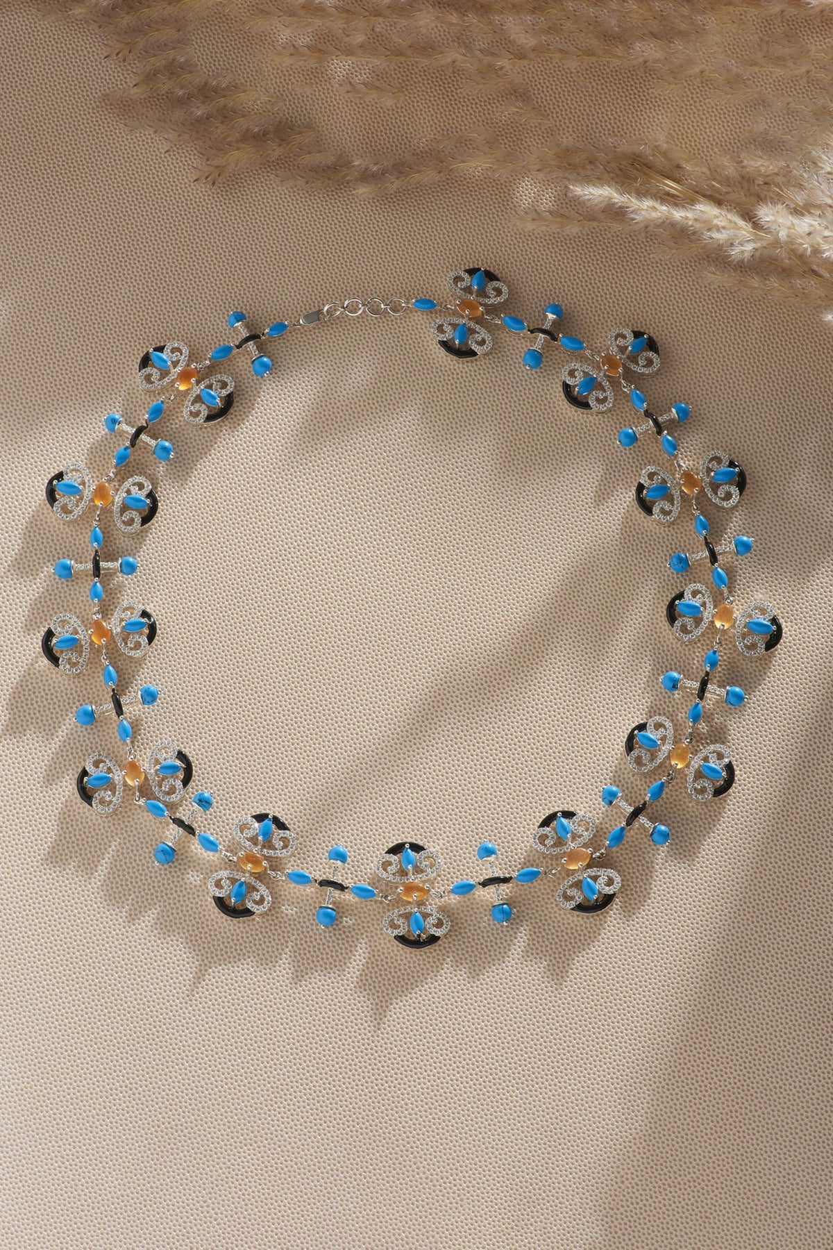 Mughal Motif Embellished Necklace 