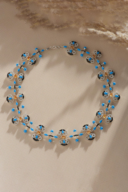 Mughal Motif Embellished Necklace 