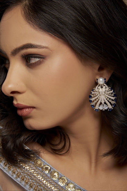 Gemstones Embellished Earrings 