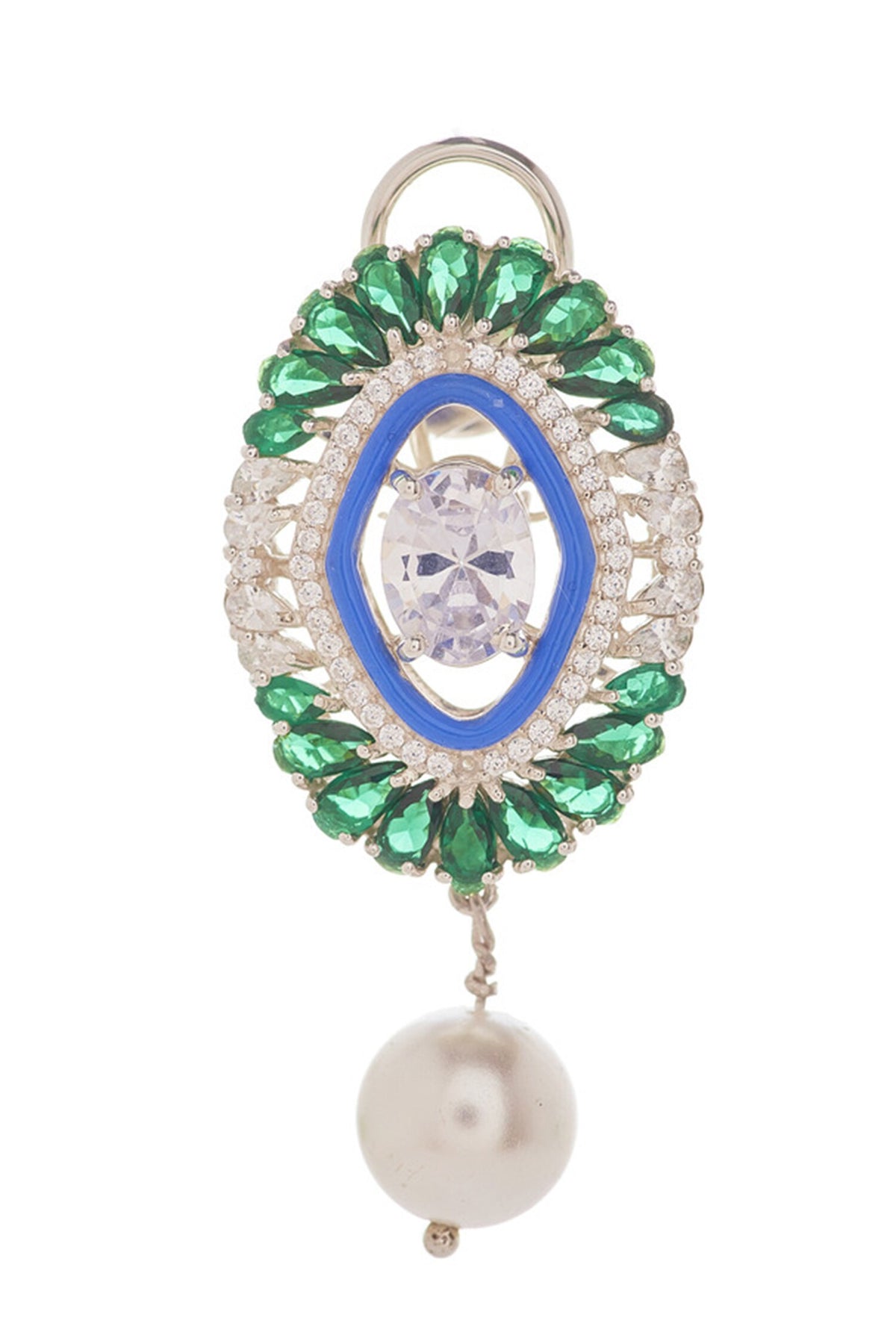 Semi Precious Gemstones Embellished Earrings 