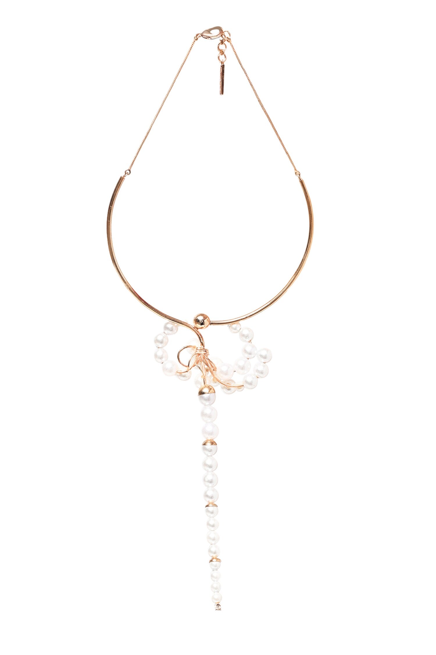 Pearl Embellished Necklace 