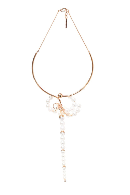 Pearl Embellished Necklace 