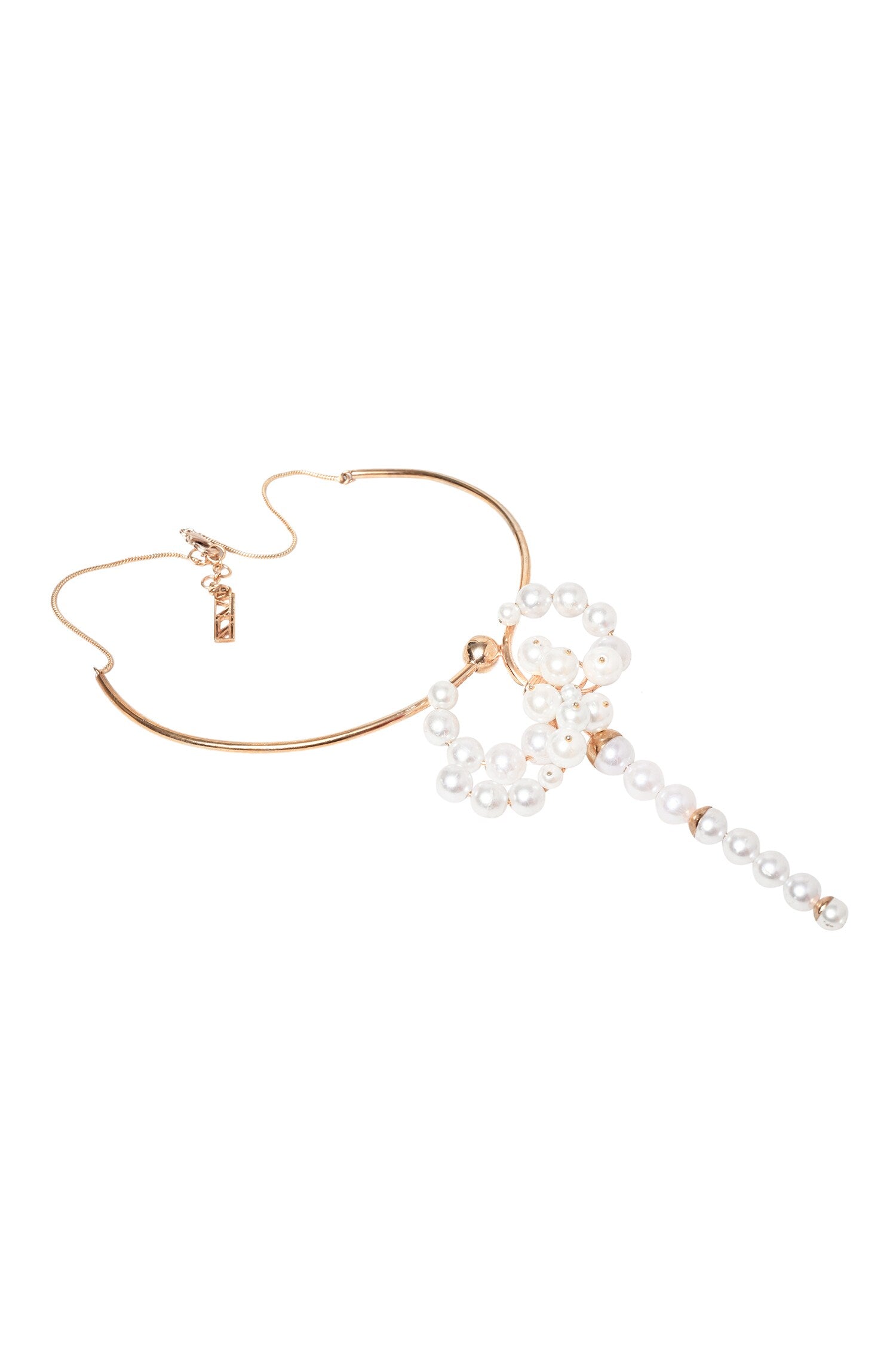 Pearl Embellished Necklace 