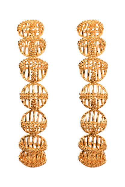 Cutwork Bead Hoops 