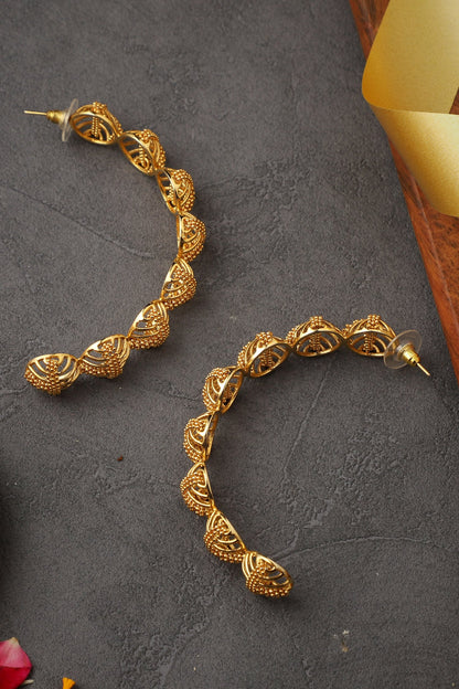 Cutwork Bead Hoops 