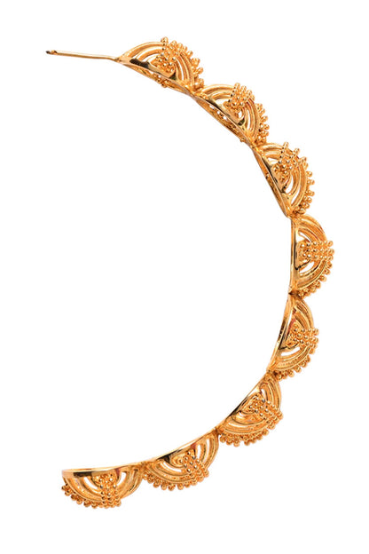 Cutwork Bead Hoops 