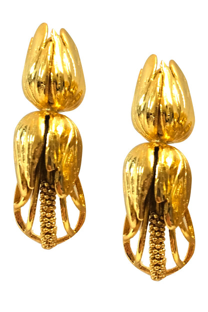 Ball Chain Embellished Earrings 