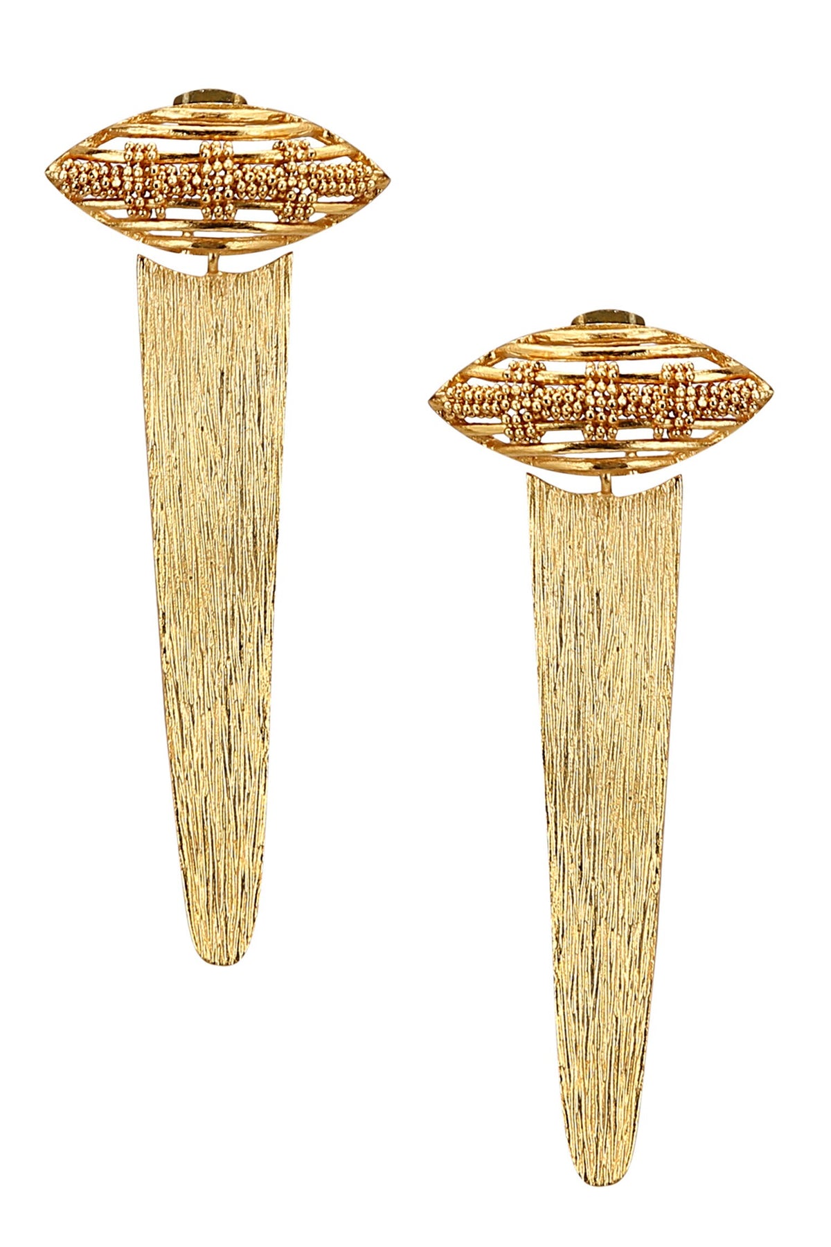 Leaf Shaped Cutwork Earrings 