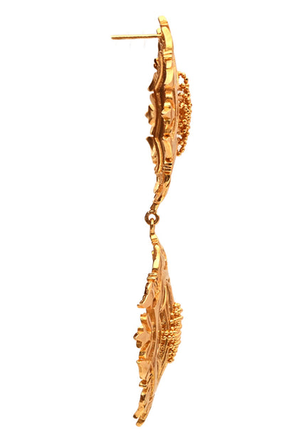 Hand Knotted Embellished Earrings 