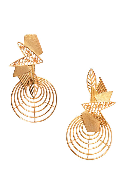 Circular Cutwork Earrings 