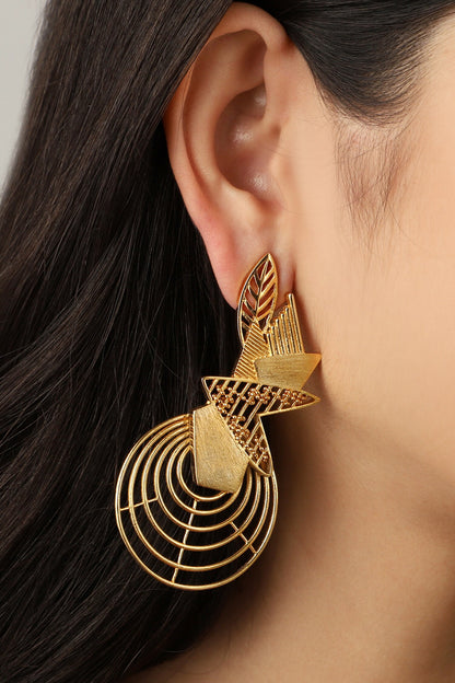 Circular Cutwork Earrings 