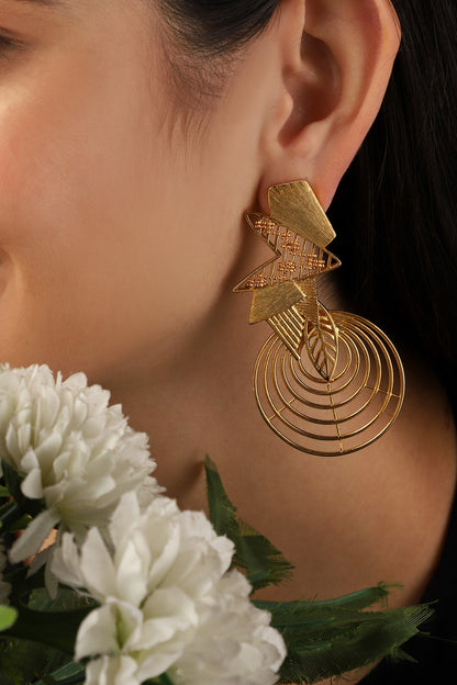Circular Cutwork Earrings 