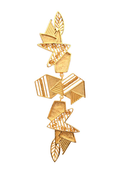 Abstract Pattern Cutwork Earrings 