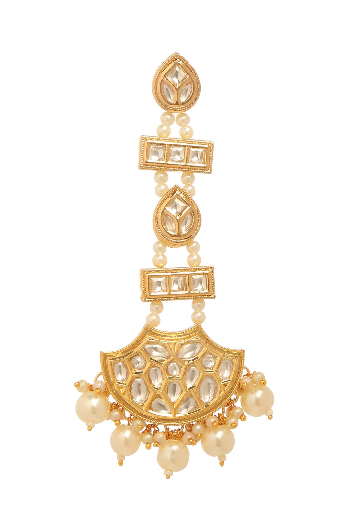 Kundan & Pearl Embellished Earrings 