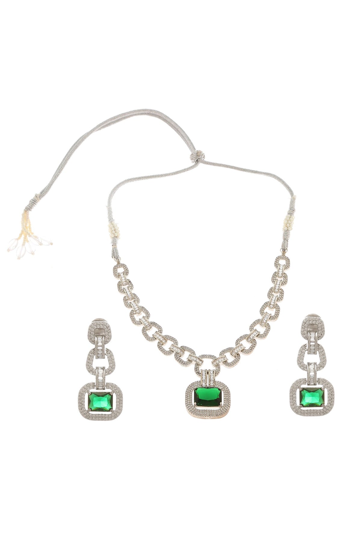 Embellished Pendant Necklace Set 