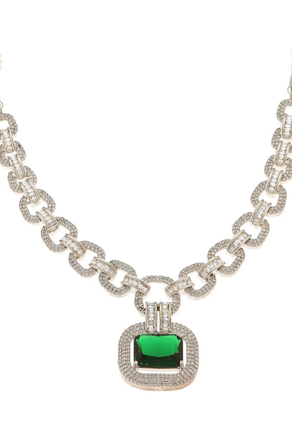 Embellished Pendant Necklace Set 